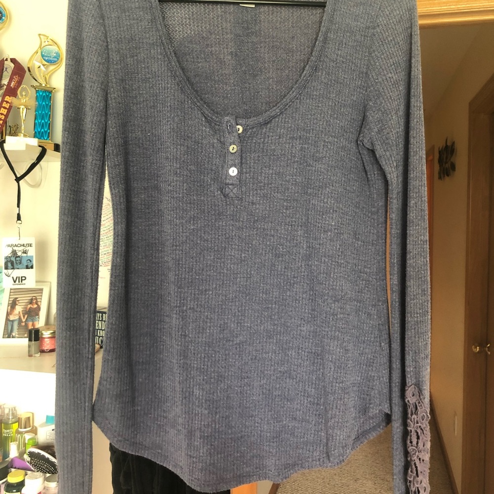 Anthropologie Blue Longsleeve